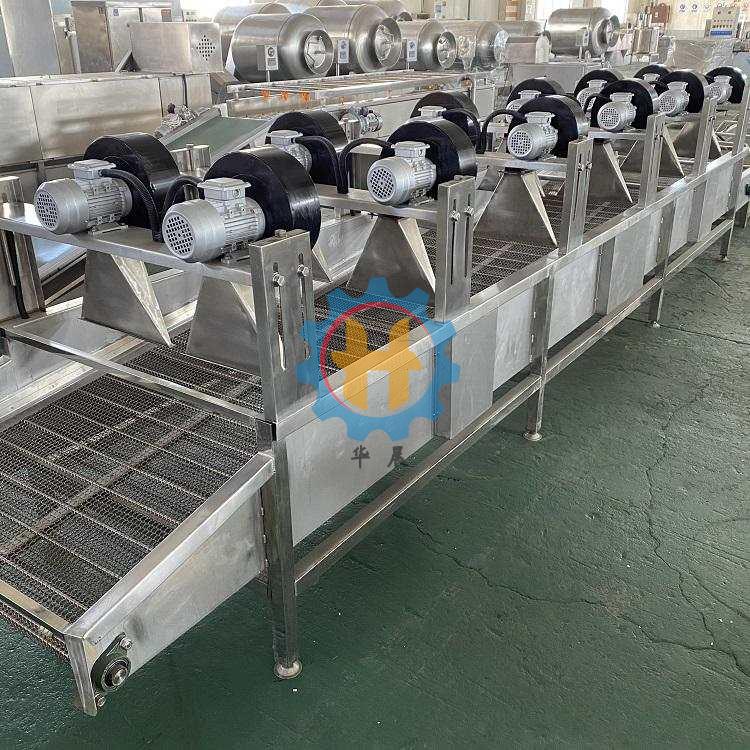 食品级304不锈钢网链输送风干流水线